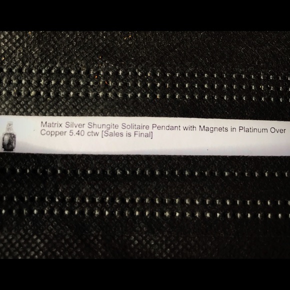 Silver Shungite matrix pendant - Picture 5 of 5